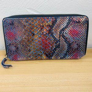 LODIS Leather Metallic Wallet with RFID Protection